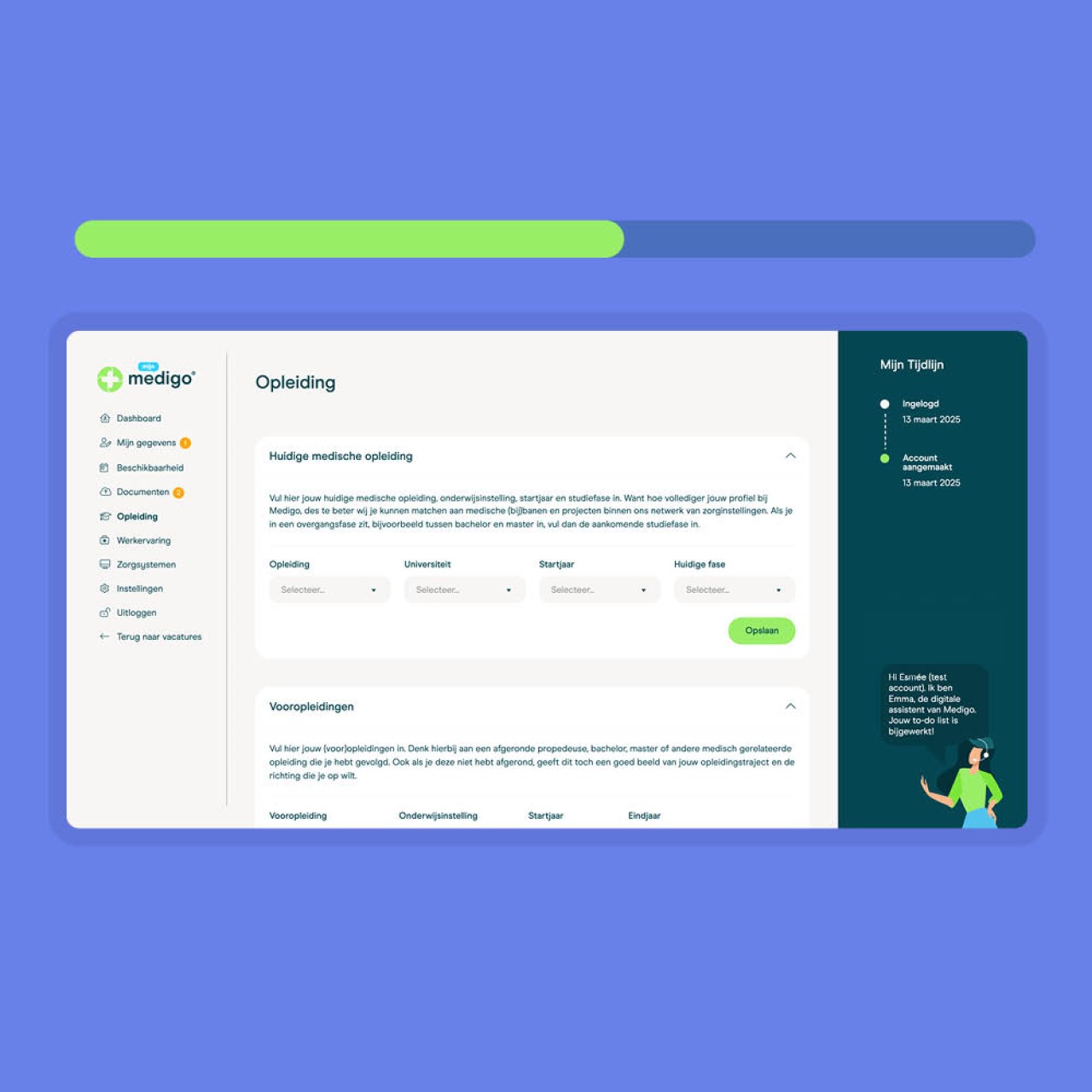 Medigo medisch student stappenplan bijbaan profiel aanmaken stap 4 Medigo medisch student stappenplan bijbaan profiel aanmaken stap 4