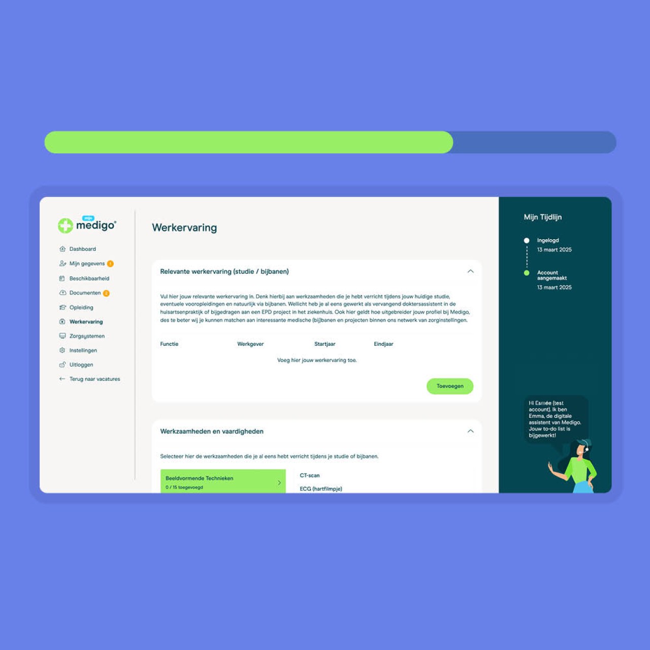 Medigo medisch student stappenplan bijbaan profiel aanmaken stap 5 Medigo medisch student stappenplan bijbaan profiel aanmaken stap 5